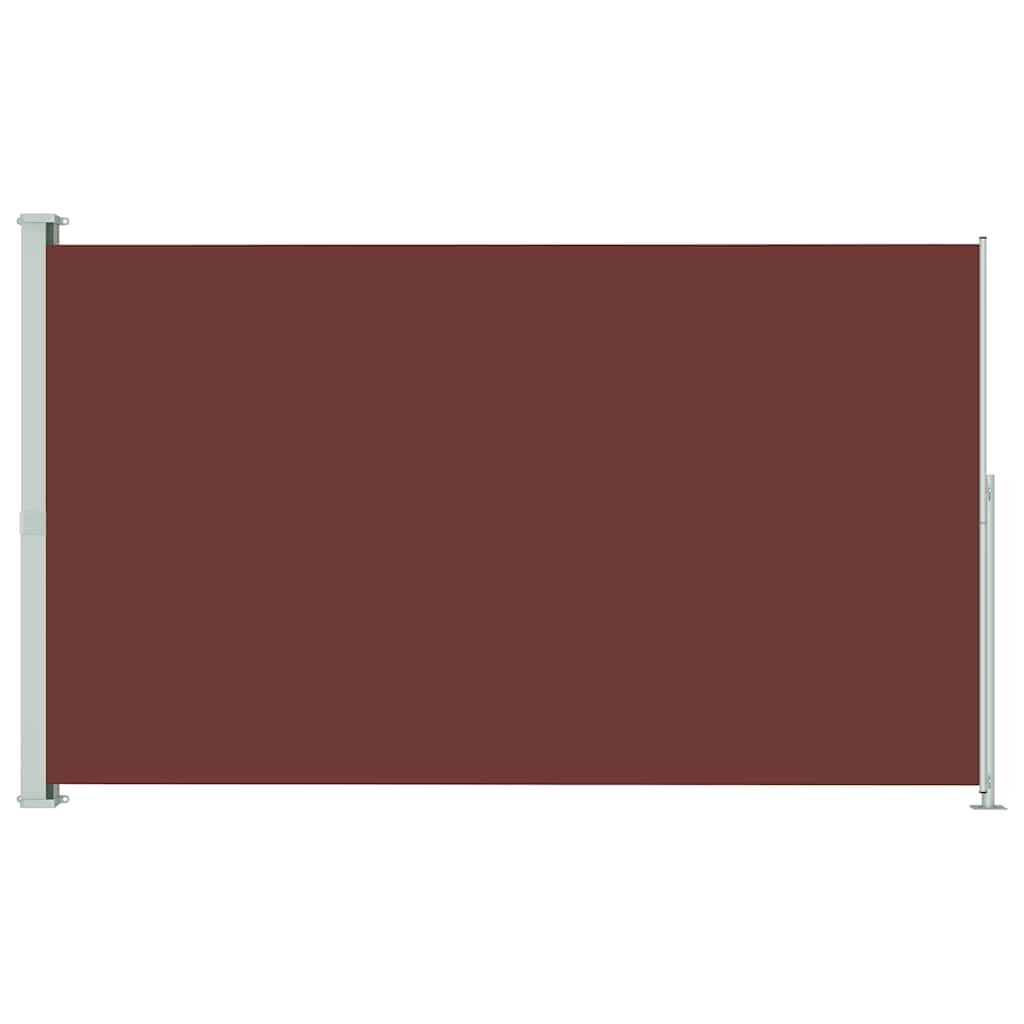Vidaxl Toldo Lateral Retráctil De Jardín Marrón 180x300 Cm_0