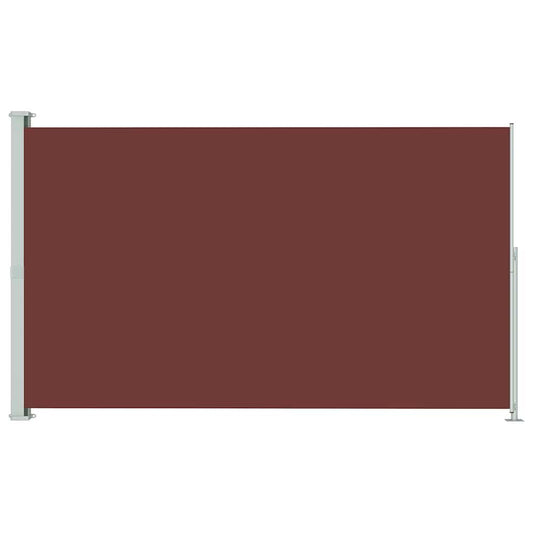 Vidaxl Toldo Lateral Retráctil De Jardín Marrón 180x300 Cm_0