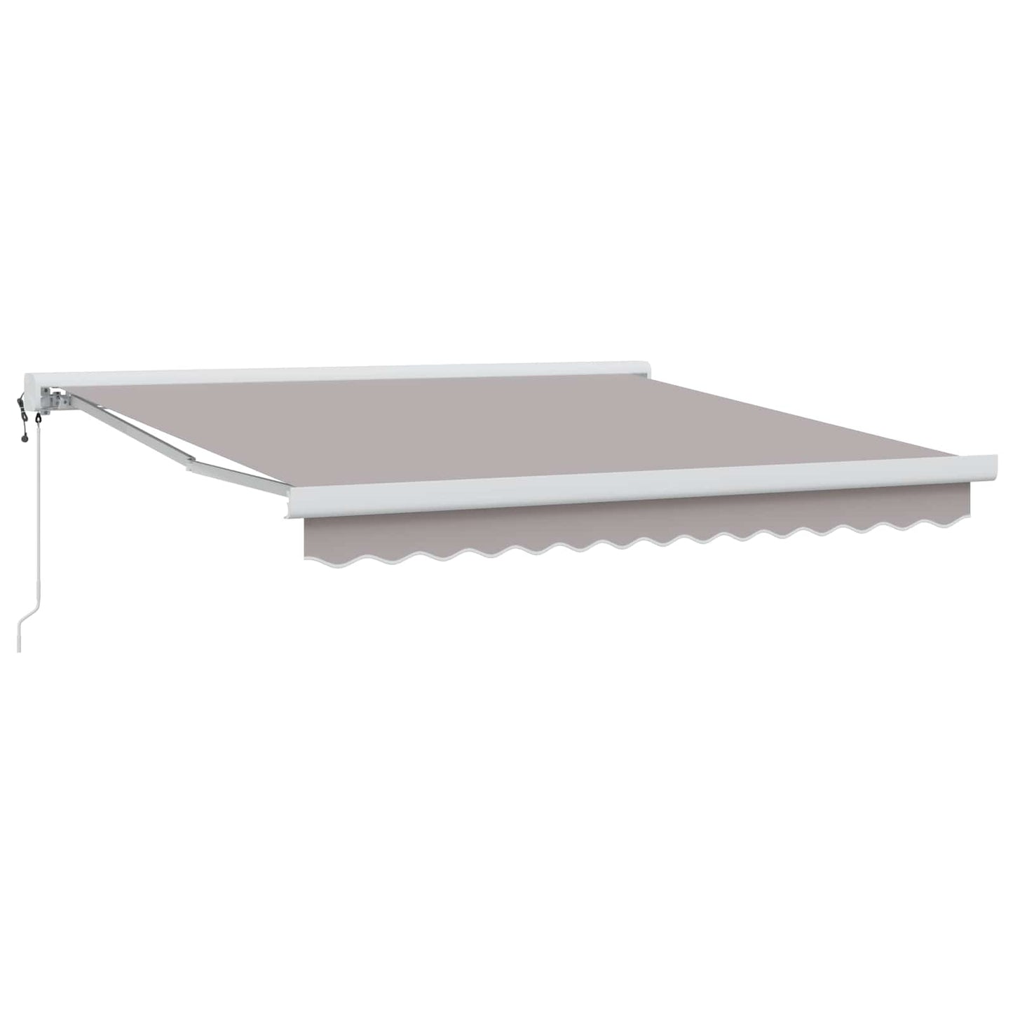 Toldo Retráctil Gris Claro 350 X 250 X 165 Cm Tela Y Metal_1