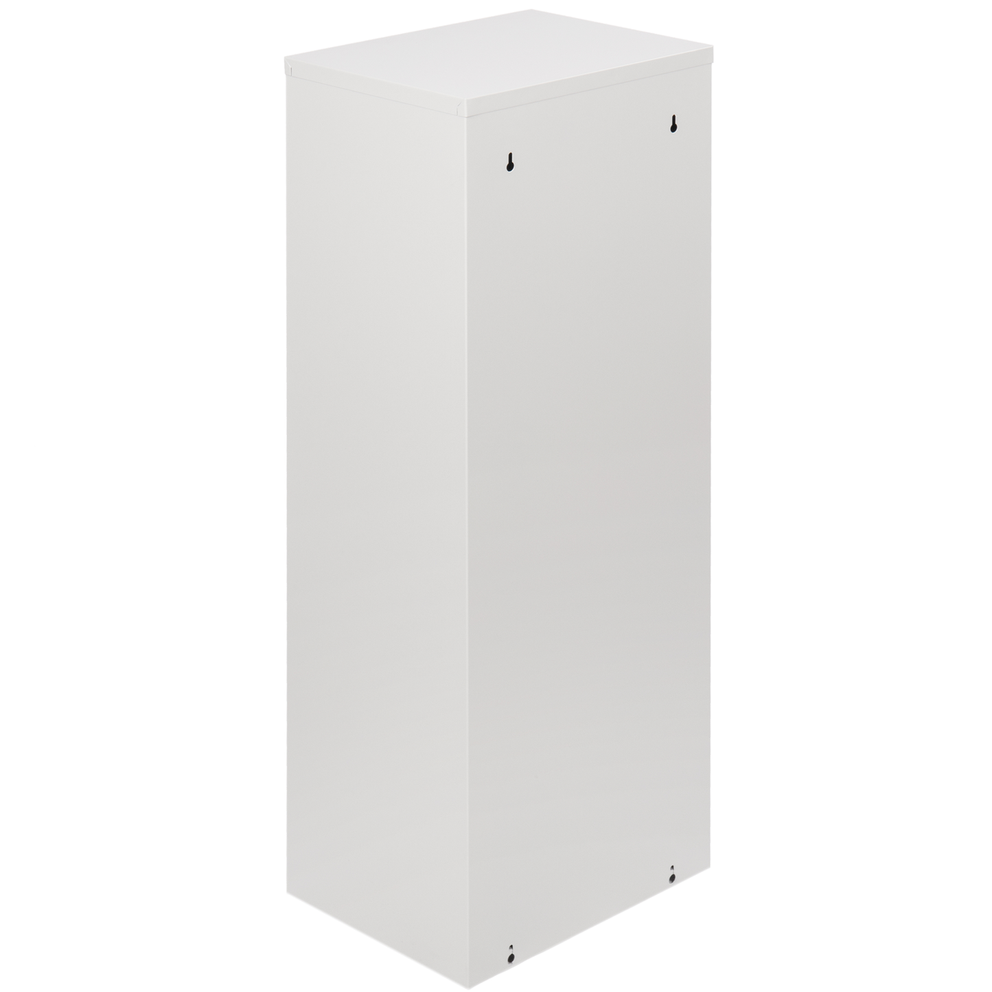 Cubo De Basura Metálico Con 2 Compartimentos Blanco Para Reciclaje_2