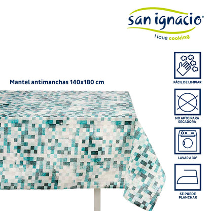 Mantel Loneta Antimanchas 140x180cm Cuad Colección Kinvara