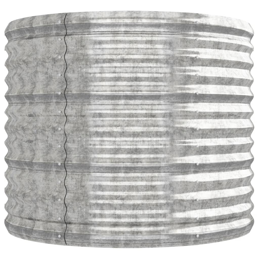 Jardinera De Acero Galvanizado Plateado 224x80x68 Cm_3