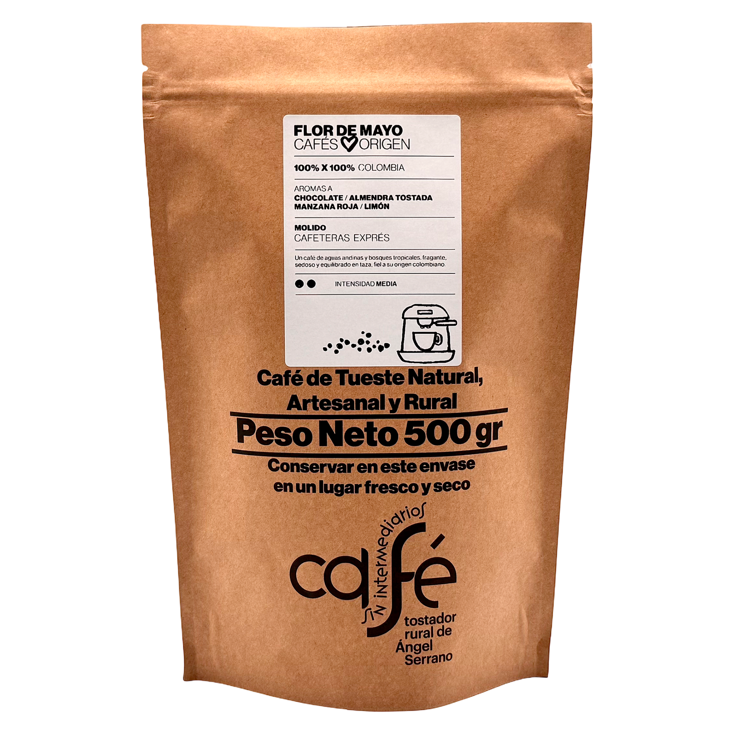 Cafe Sin Intermediarios Café Colombia Flor De Mayo Molido Espresso 500 G_0