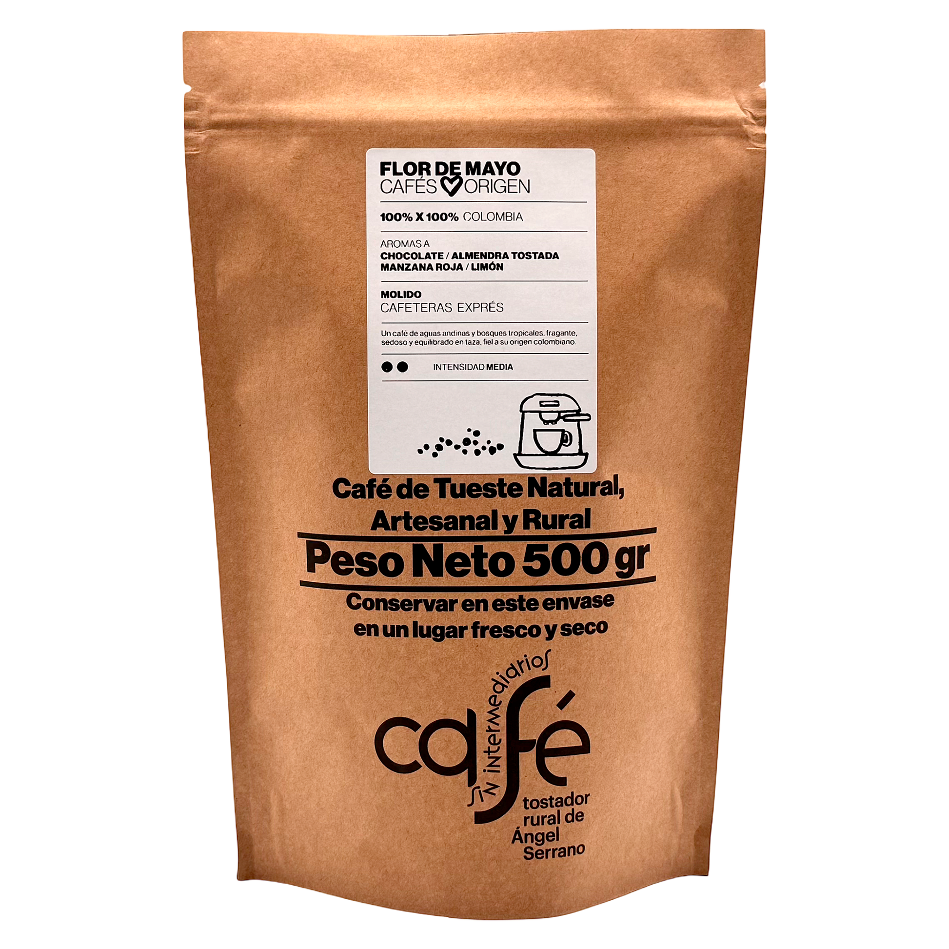 Cafe Sin Intermediarios Café Colombia Flor De Mayo Molido Espresso 500 G_0