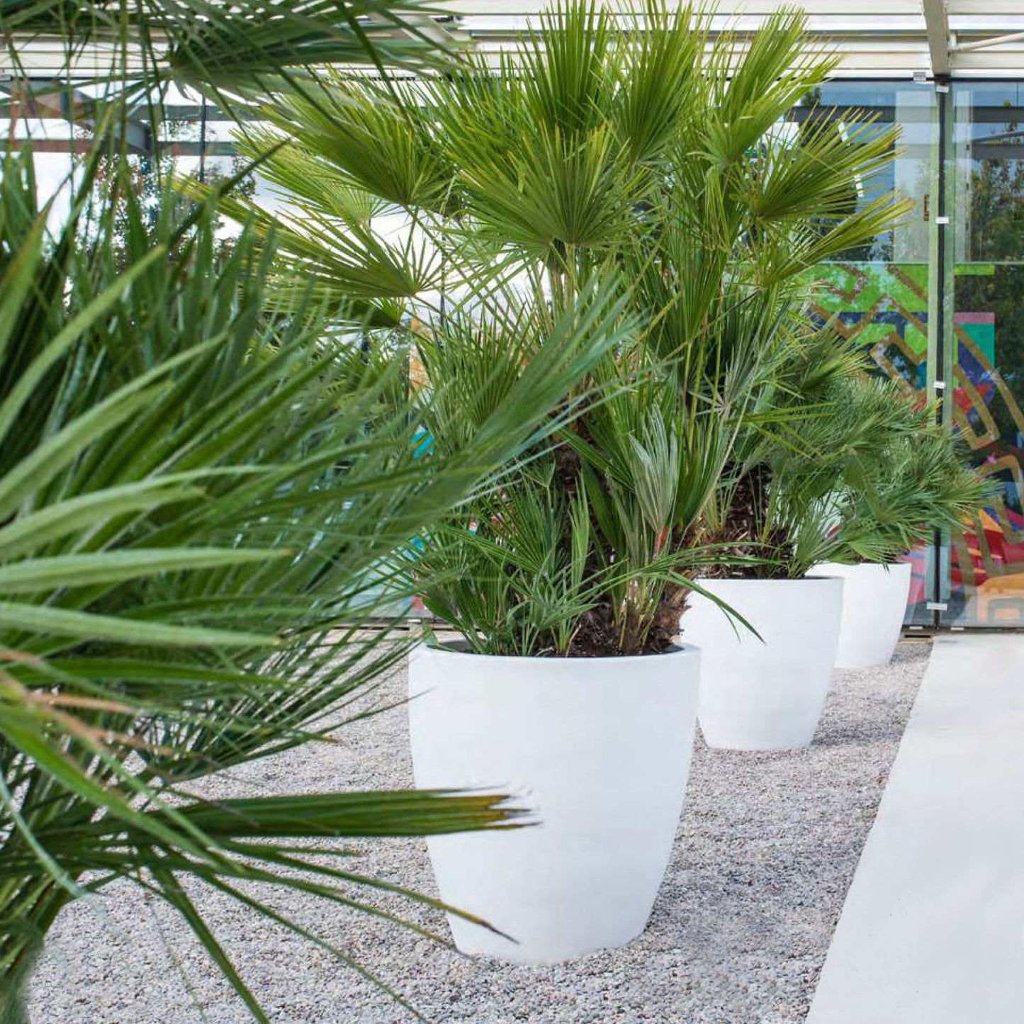 Macetero De Polietileno Por Rotomoldeo Color Topo 40x40 Cm_4