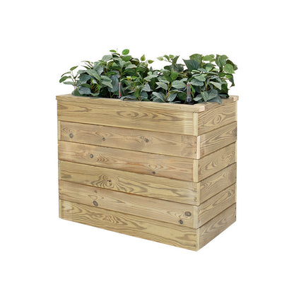 Jardinera De Madera Con Autorriego 75x40x60 Cm Nidum Basic Hortalia_0