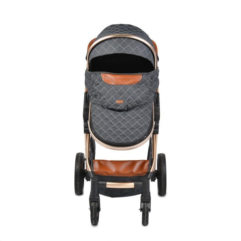Carrito De Bebé Dúo Convertible Con Detalles En Polipiel Alma Black_1