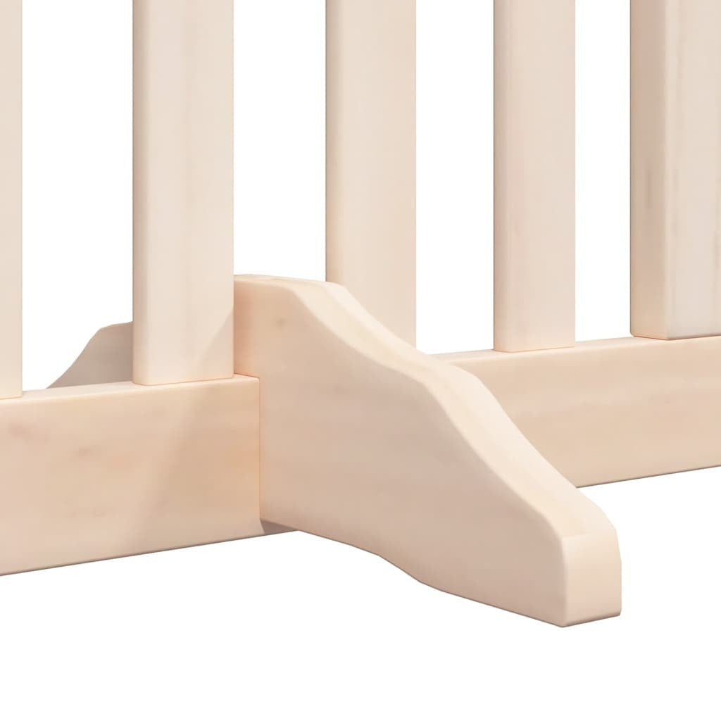Vidaxl Puerta Para Perros Plegable 6 Paneles Madera De Álamo 480 Cm_4