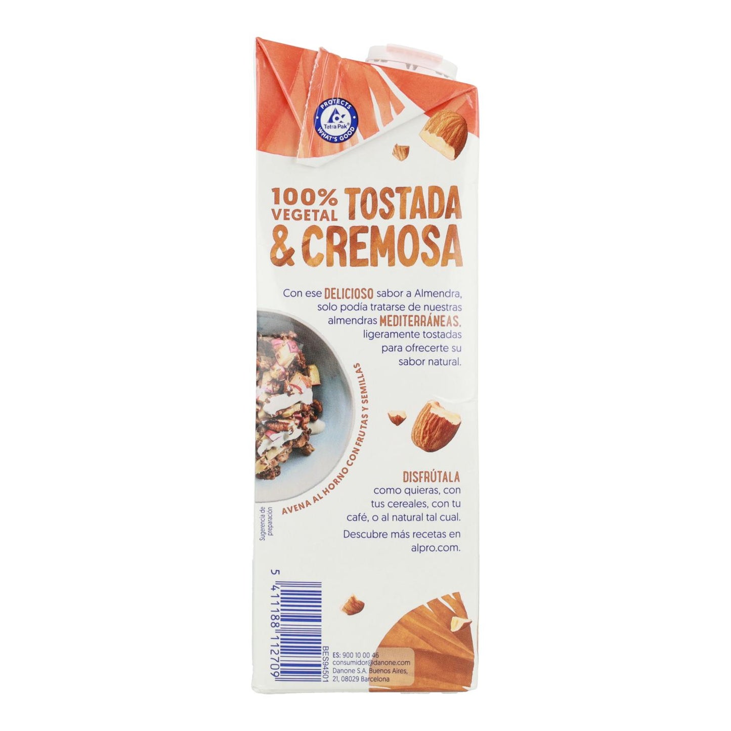 Bebida de Almendras Sin Azúcar Alpro 1 Litro