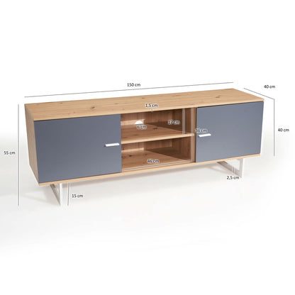 Mueble De Tv Compacto Y Versátil Modelo Wl6.824_3