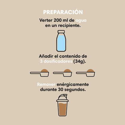 Batido Proteína Moka Avellana BICENTURY 340g