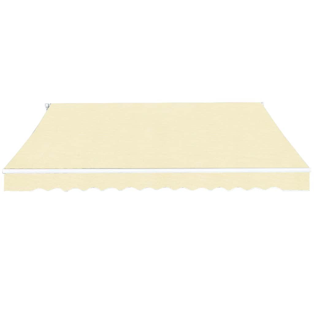 Toldo Plegable De Operación Manual 400 Cm Crema_0