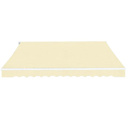 Toldo Plegable De Operación Manual 400 Cm Crema_0