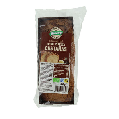 Bizcocho de Castañas y Trigo Espelta BIO Biocop 250 gr