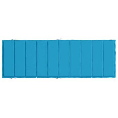 Vidaxl Cojín De Tumbona De Tela Oxford Azul 186x58x4 Cm_4