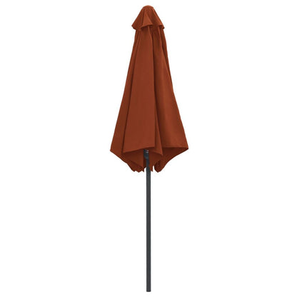 Vidaxl Sombrilla De Jardín Con Palo De Aluminio Terracota 270x246 Cm_3