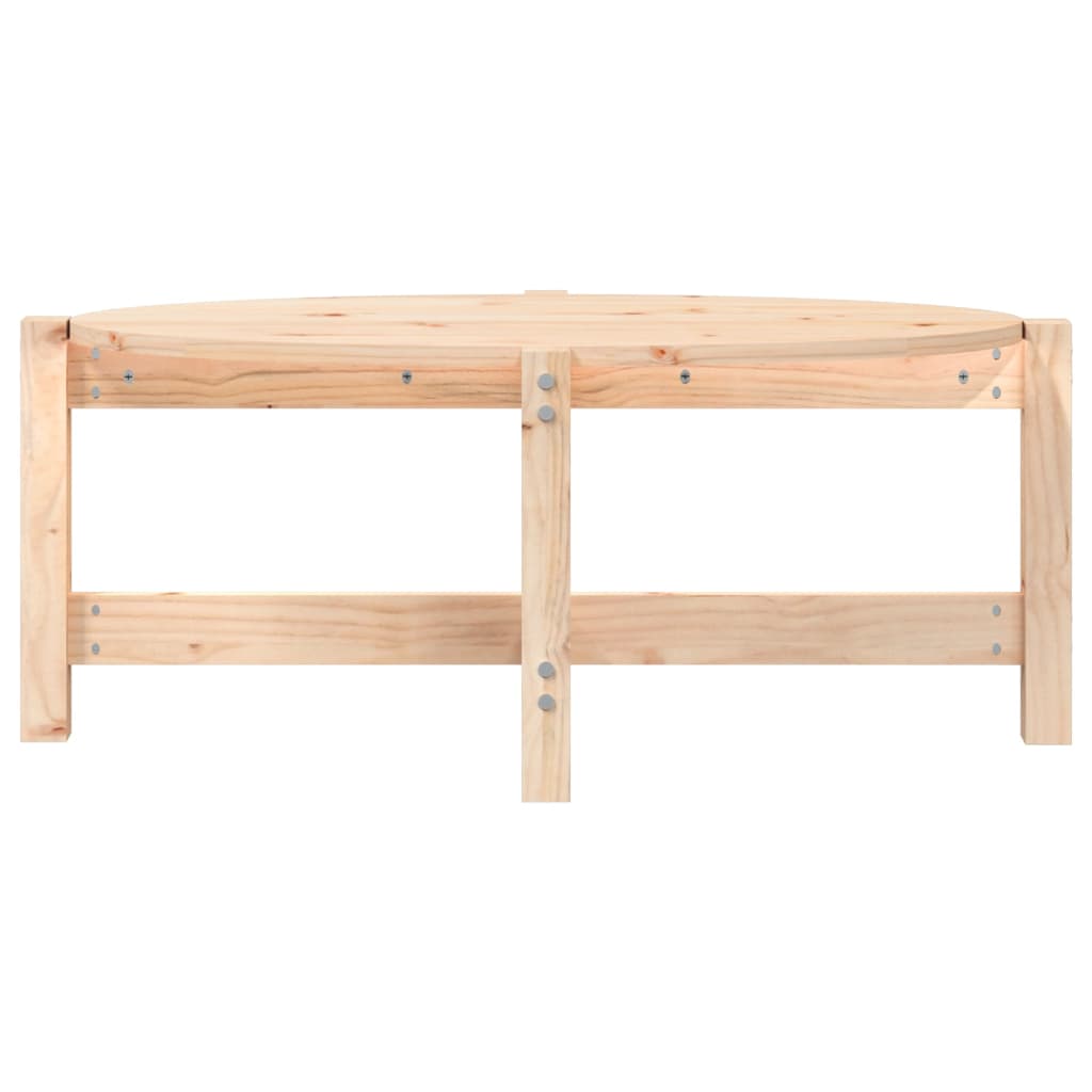 Mesa De Centro De Madera Maciza De Pino 87x48x35 Cm_3