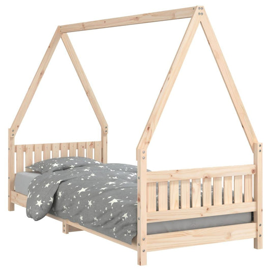 Vidaxl Estructura De Cama Para Niños Madera Maciza De Pino 80x200 Cm_0