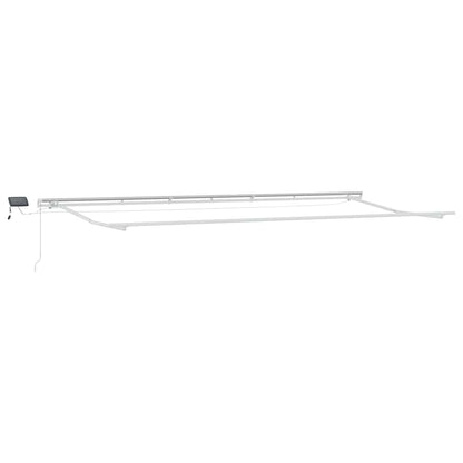 Toldo Retráctil Naranja Y Marrón 600 X 350 Cm Tela Y Aluminio_5