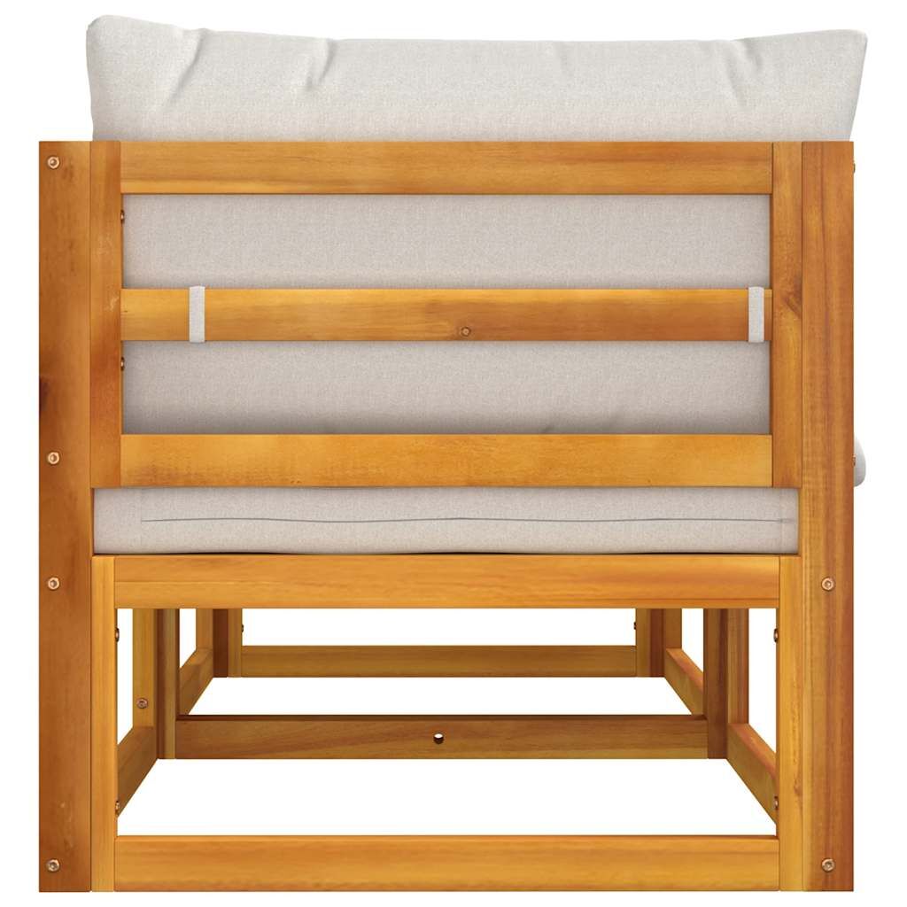Vidaxl Sofás Modulares Esquina 2 Uds Madera Acacia Cojines Gris Claro_4