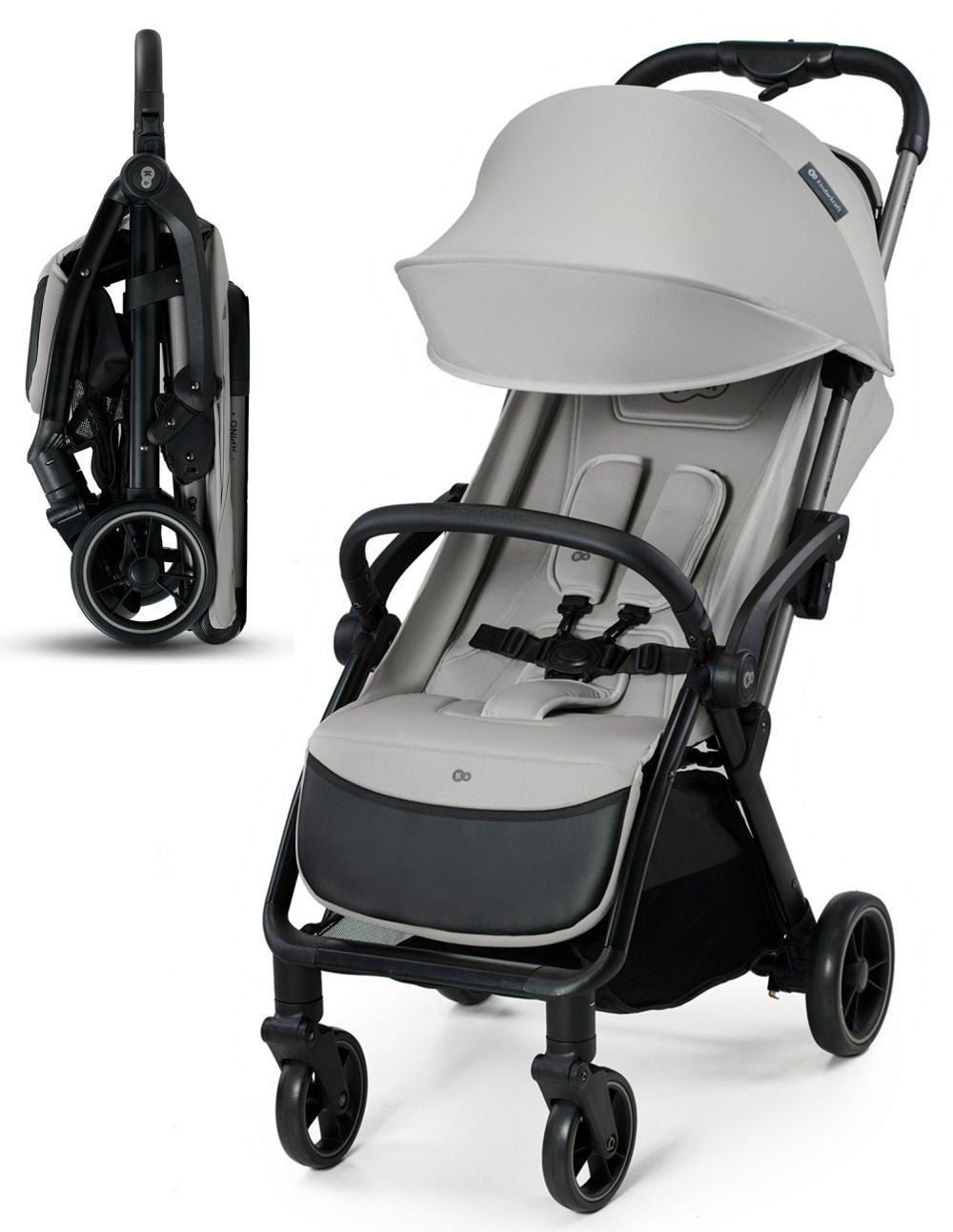 Silla De Paseo Con Plegado Automático Apino Hasta 22 Kg Dove Grey_0