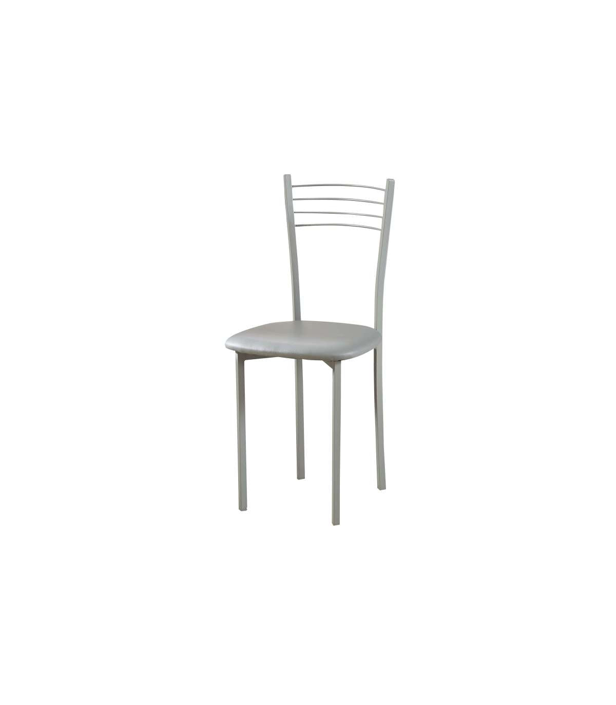 Pack De 4 Sillas Md-gabia Tapizadas En Tejido Pu Gris, 89cm(alto) 40cm(ancho) 45cm(largo)_4