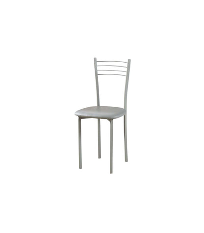 Pack De 4 Sillas Md-gabia Tapizadas En Tejido Pu Gris, 89cm(alto) 40cm(ancho) 45cm(largo)_5