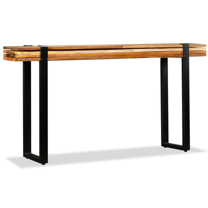 Mesa Consola Ajustable Madera Maciza Reciclada_2