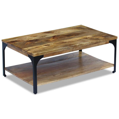 Mesa De Centro Madera De Mango 100x60x38 Cm_3