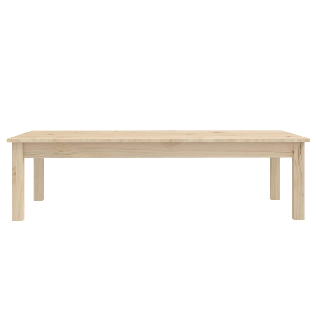 Mesa De Centro De Madera Maciza De Pino 110x50x30 Cm_1