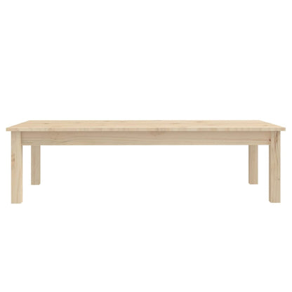 Mesa De Centro De Madera Maciza De Pino 110x50x30 Cm_1