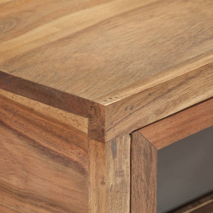 Mesa Consola De Madera Maciza De Acacia 90x35x76 Cm_3