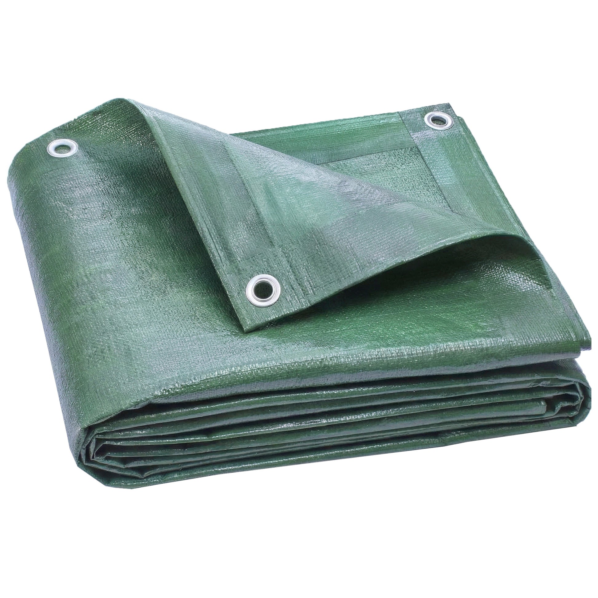 Outsunny Lona Impermeable Exterior 6x8 M Pe Resistente A Rasgaduras 90 G/m²_0