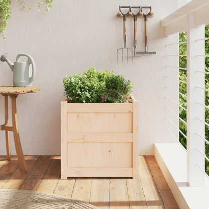 Jardinera Madera Maciza De Pino 50x50x50 Cm_2