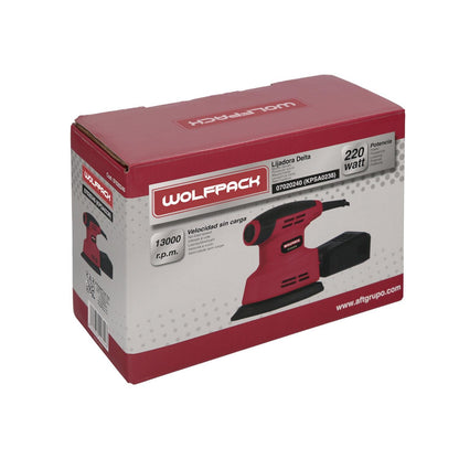 Lijadora Wolfpack Delta 220 Watt. Lijadora Mouse Multifunción. Decapado, Lijado, Eliminar Oxido, Etc.