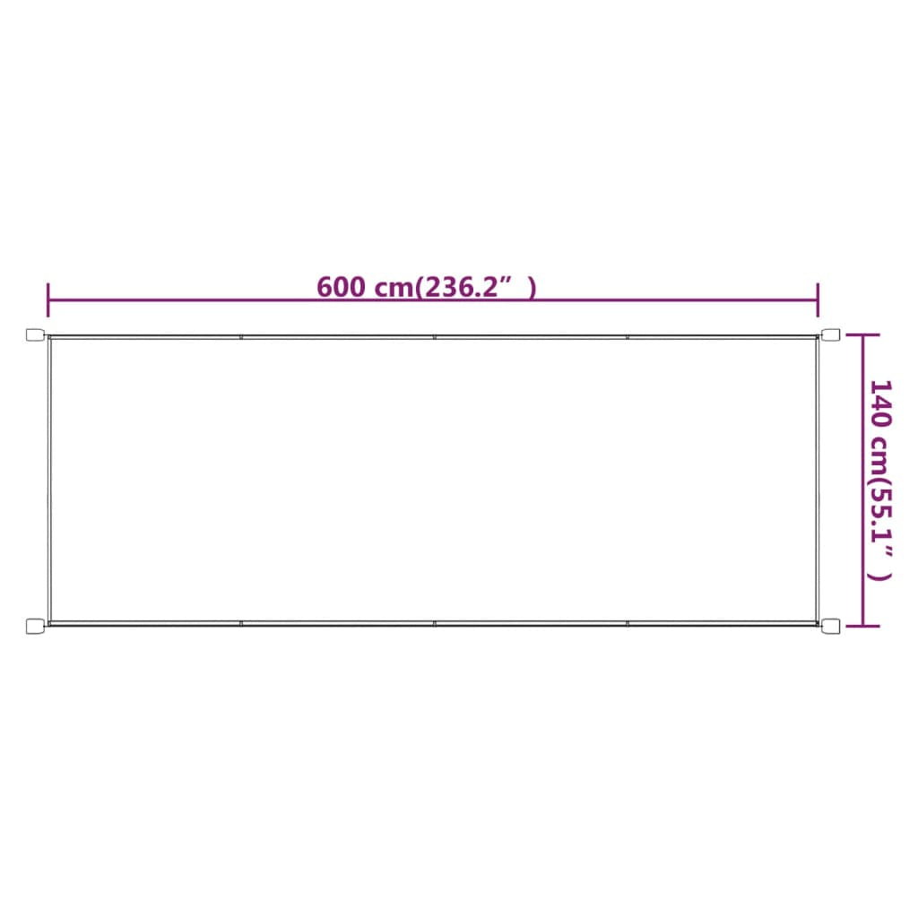 Vidaxl Toldo Vertical Tela Oxford Azul 140x600 Cm_2