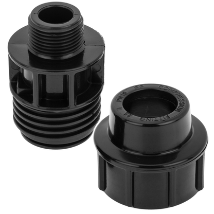Pack De 5 Unidades Terminal De Rosca Macho De Polietileno 20 Mm X 1/2“ Para Sistema De Riego_2