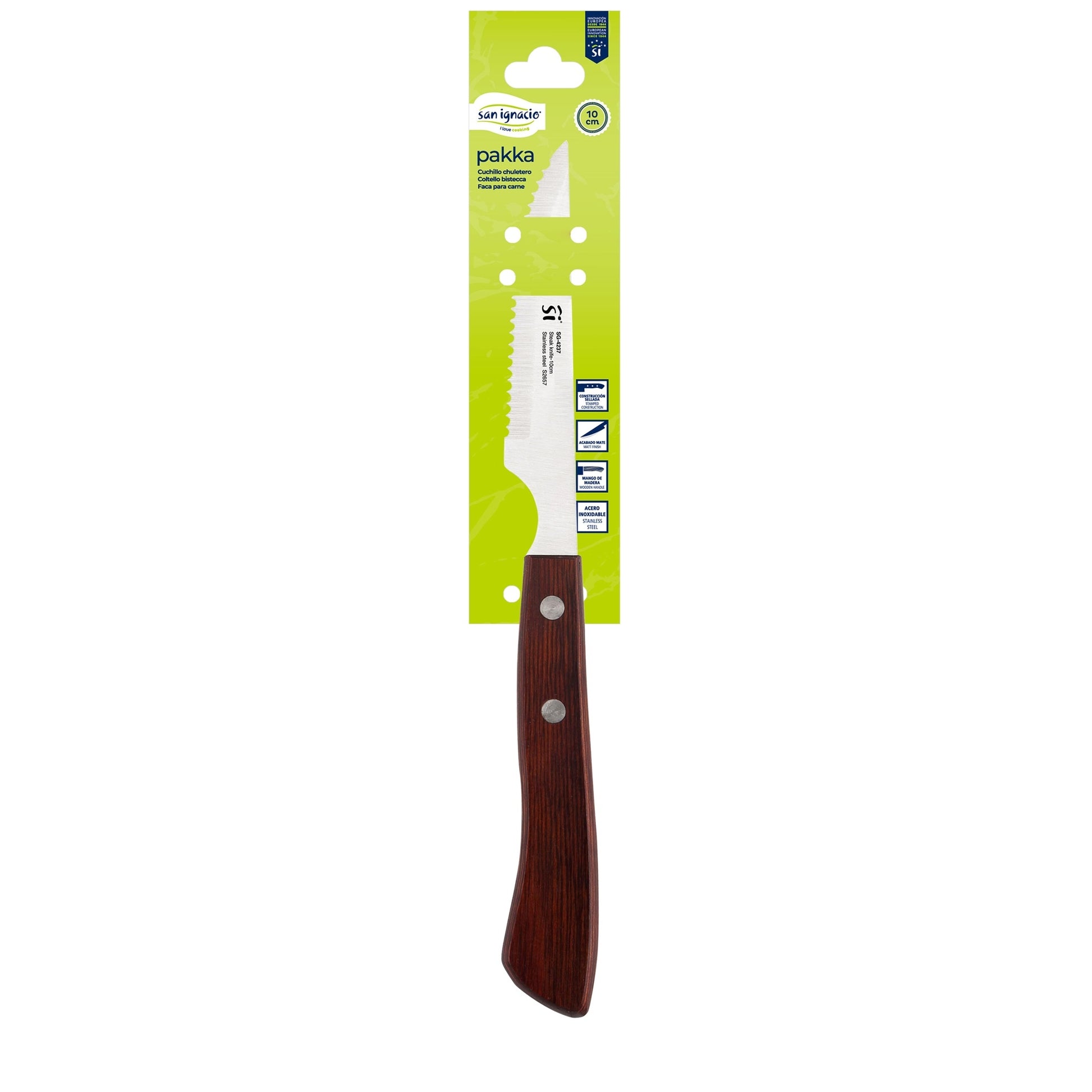Cuchillo Chuletero 10cm Acero Inoxidable Pakka San Ignacio_1