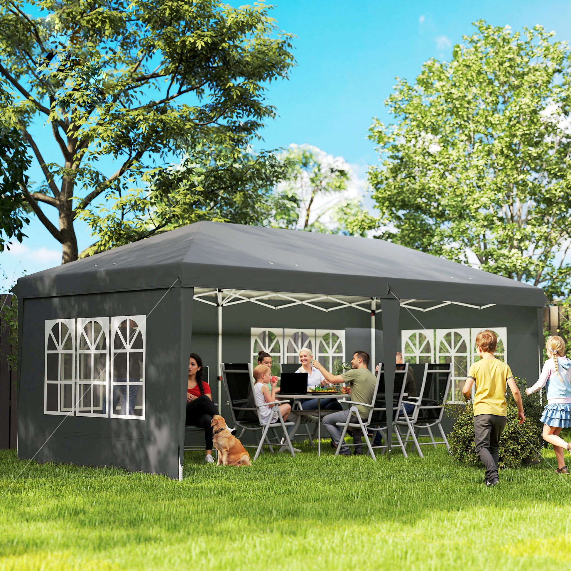 Outsunny Carpa Plegable 6x3 M_1