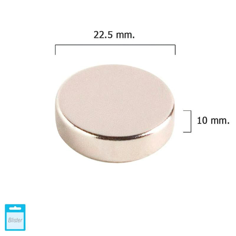 Iman Wolfpack Neodimio Redondo Ø 22,5x10 Mm. (blister 1 Pieza)