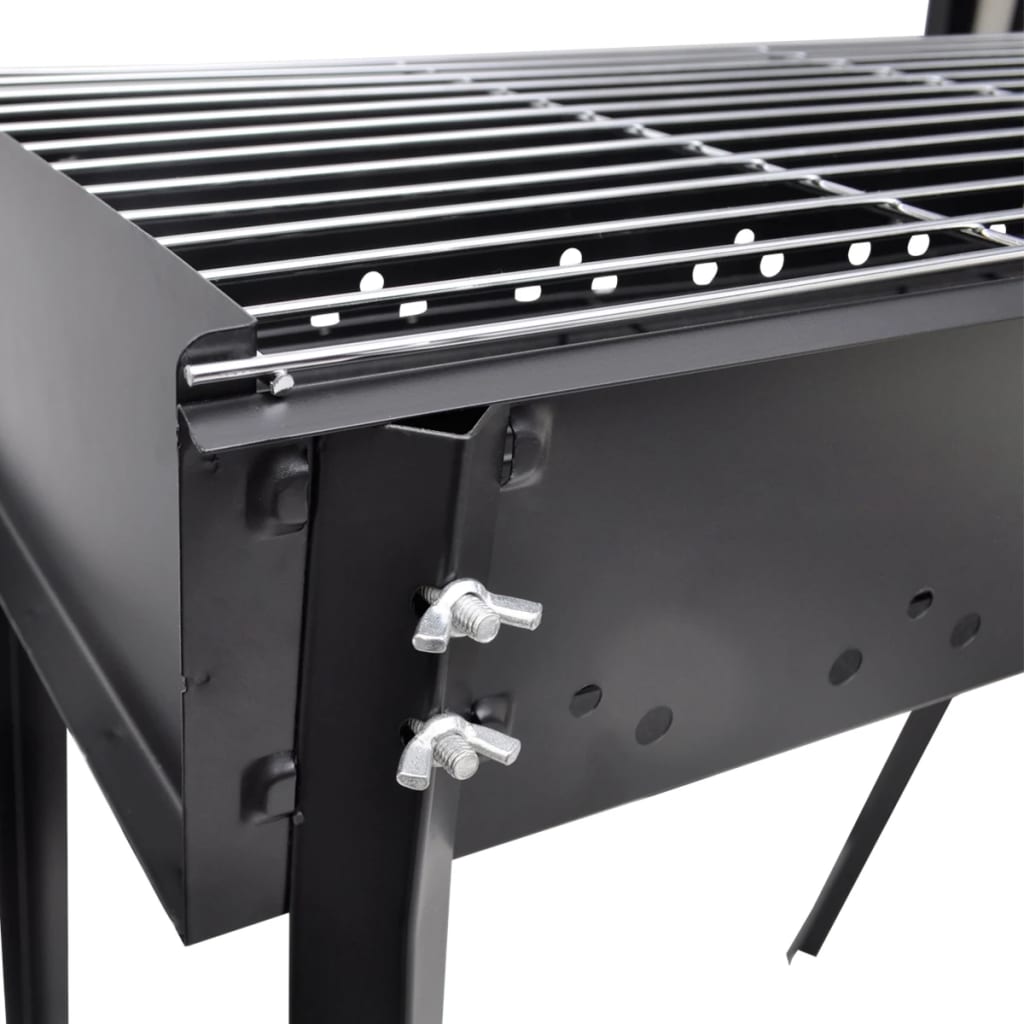 Barbacoa De Carbón Cuadrada Con Soporte / Vetonek_4