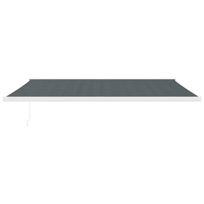 Toldo Retráctil Aluminio Y Tela Gris Antracita 5x3 M_2