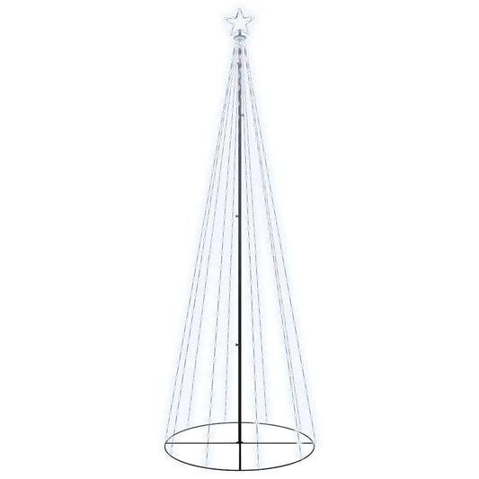 Vidaxl Árbol De Navidad Cónico 310 Led Blanco Frío 100x300 Cm_0