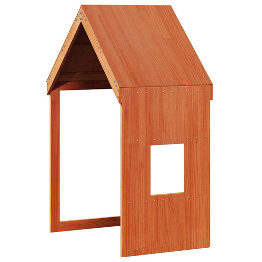 Techo De Cama Infantil Madera Maciza Pino Marrón 60x99x139,5 Cm_0