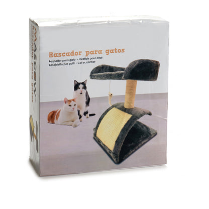 Árbol Para Gatos Con Rascadores Plataforma Y Caseta 31x12x34.5cm