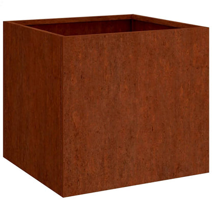 Jardinera De Acero Corten 32x30x29 Cm_0