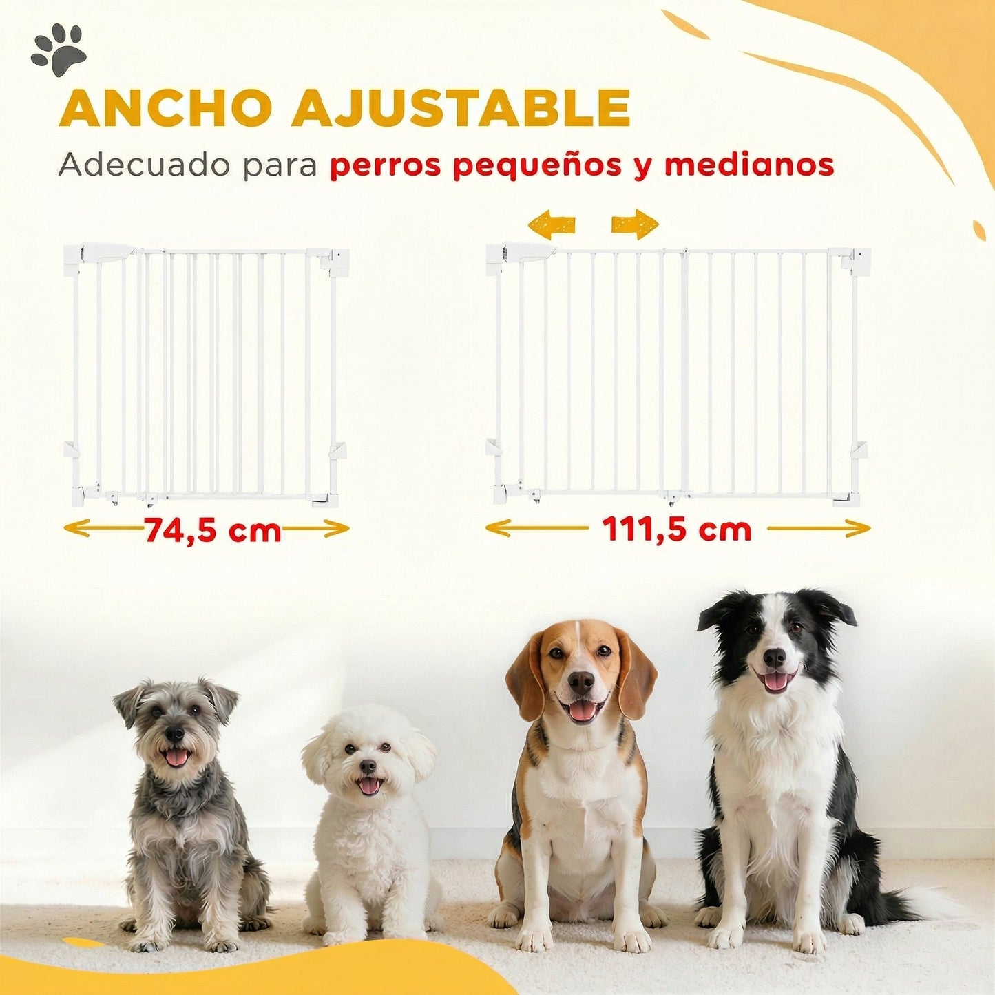 Pawhut Barrera De Seguridad Para Perros_3