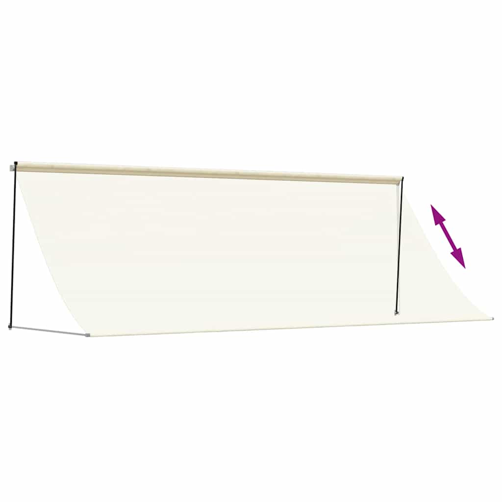 Toldo Retráctil De Tela Y Acero Crema 350x150 Cm_5