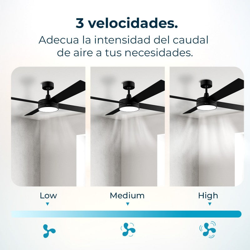 Cecotec Ventilador De Techo Con Luz Ventilador De Techo Energysilence Aero 5200 Black Line_3
