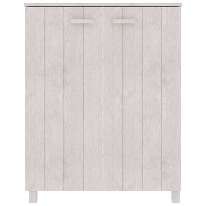 Zapatero Hamar Madera Maciza De Pino Blanca 85x40x108 Cm / Vetonek_1
